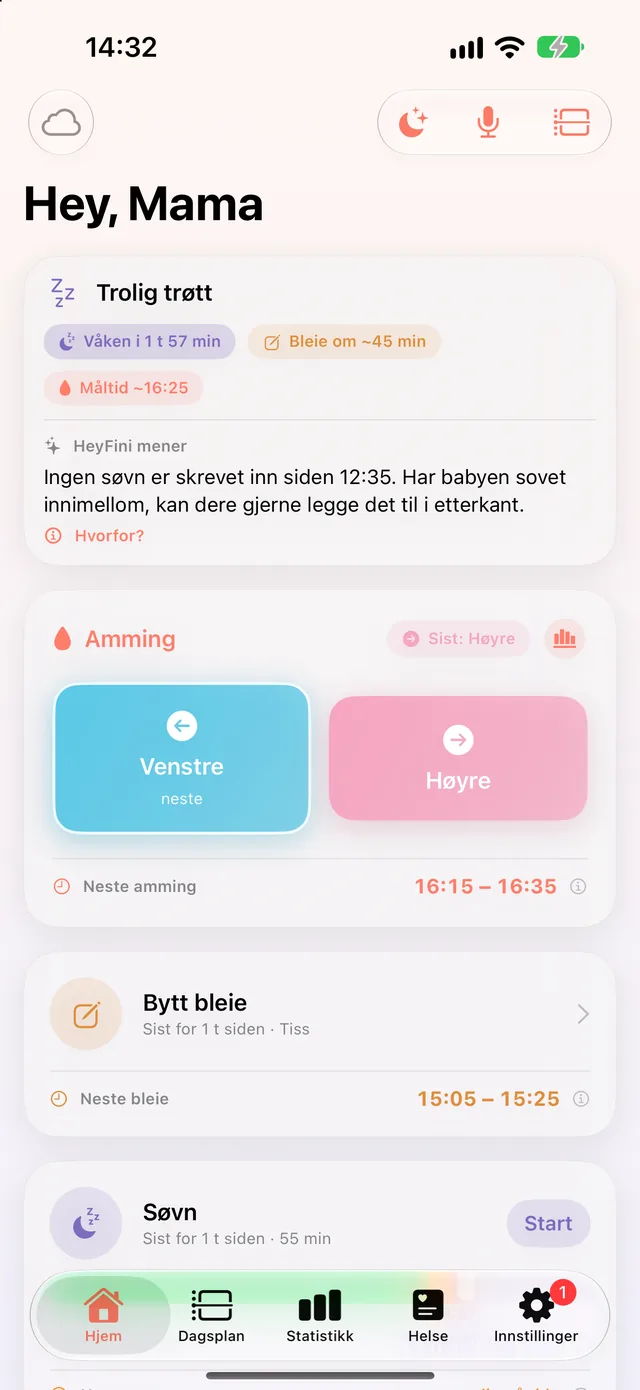 HeyFini på mammas iPhone: «Hey, Mama»