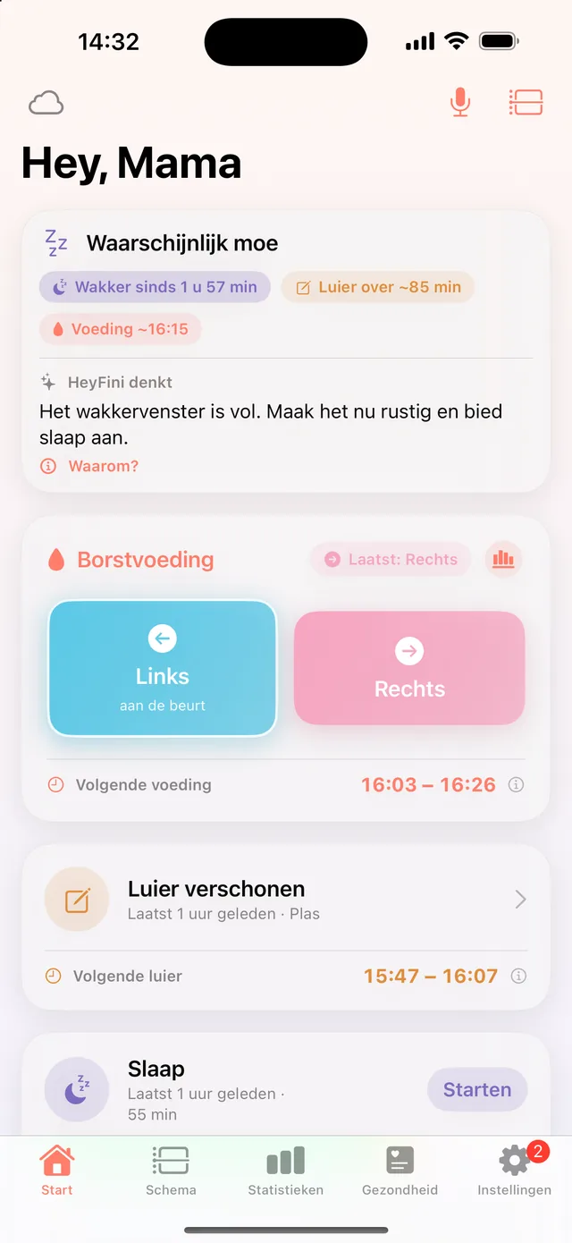 HeyFini op mama's iPhone: ‘Hey, Mama’