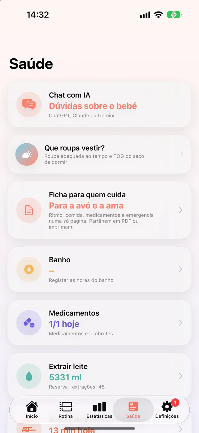 Curva de crescimento do HeyFini: peso nas curvas da OMS, percentil 47, dentro do normal