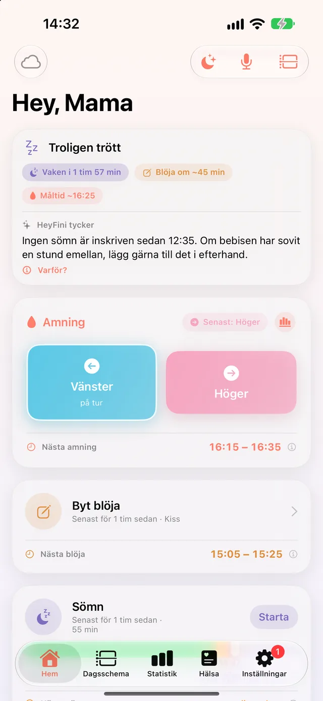 HeyFini på mammas iPhone: ”Hey, Mama”